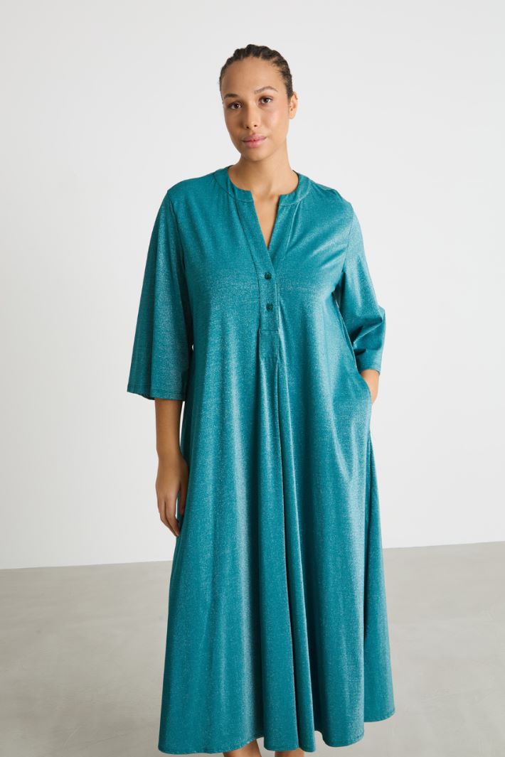 Coated jersey shirt dress Intrend - 2