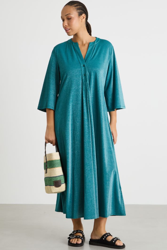 Coated jersey shirt dress Intrend