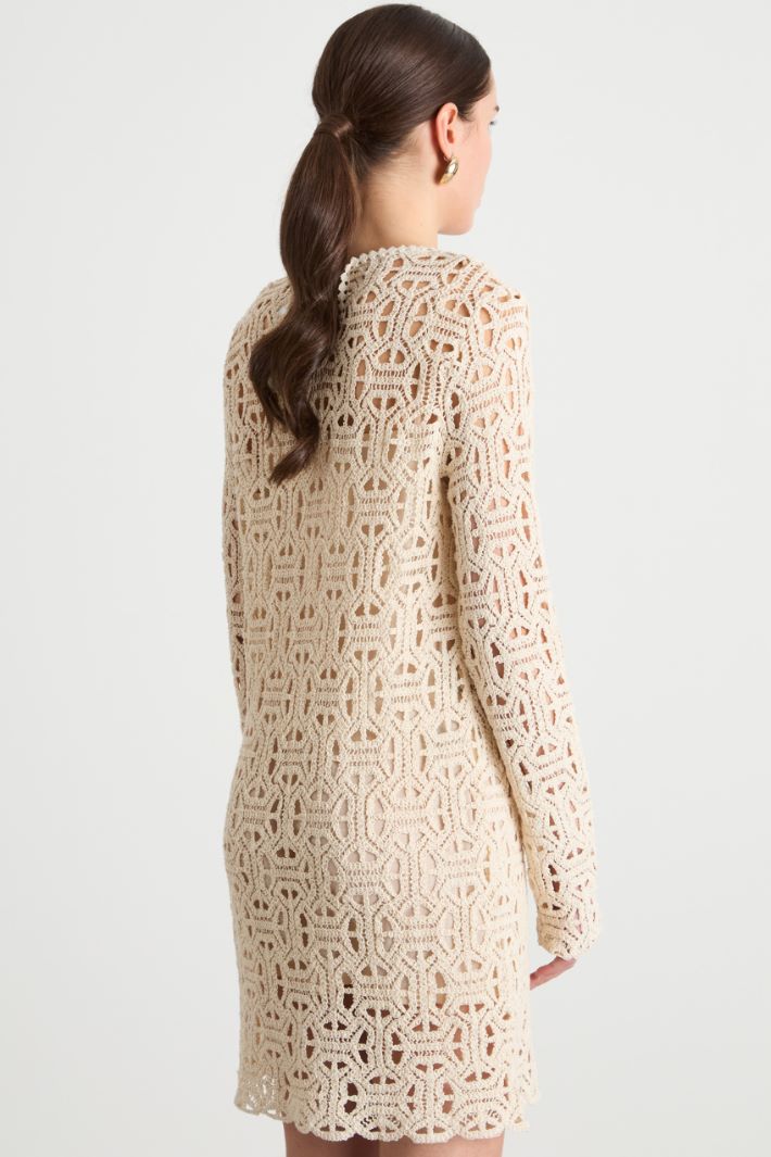 Macramé jersey dress Intrend - 4