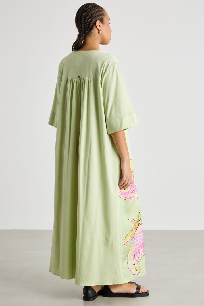 Jersey and twill dress Intrend - 4