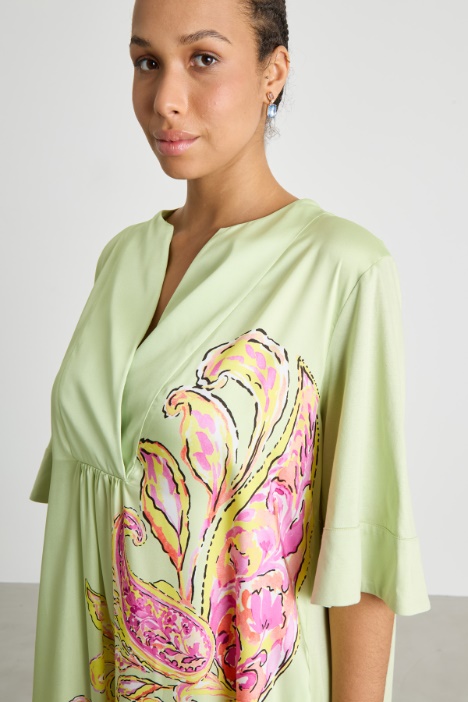 Abito in jersey e twill