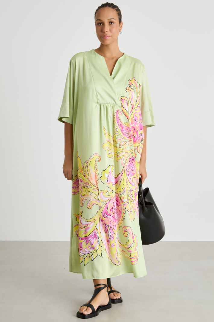 Jersey and twill dress Intrend