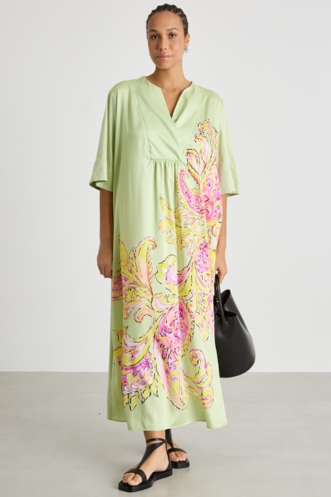 Jersey and twill dress Intrend