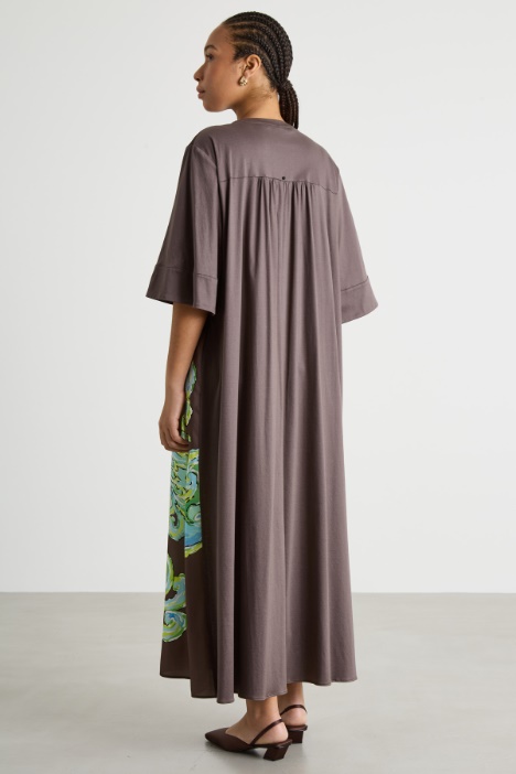 Abito in jersey e twill