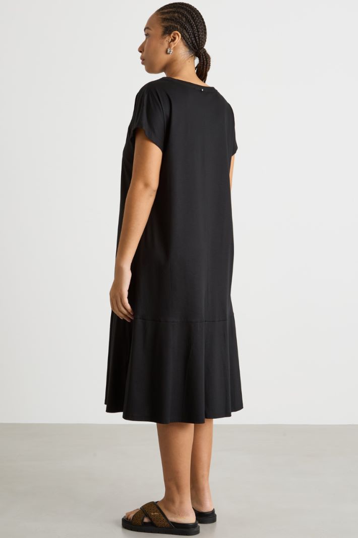 Flounced jersey dress Intrend - 4