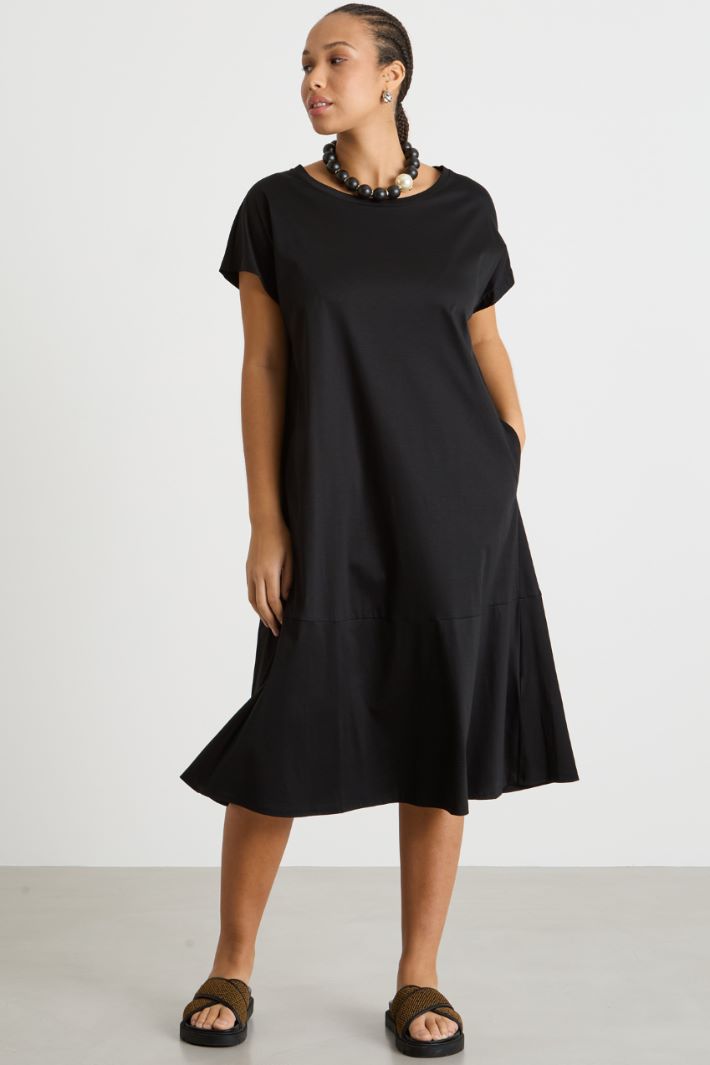 Flounced jersey dress Intrend
