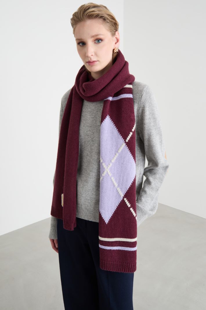 Argyle maxi scarf Intrend