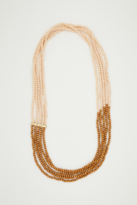 Wooden bead necklace Intrend