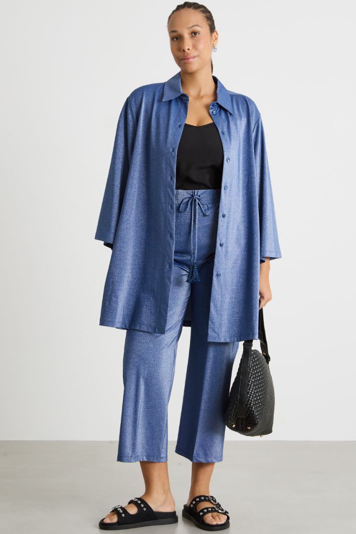 Cropped jersey trousers Intrend