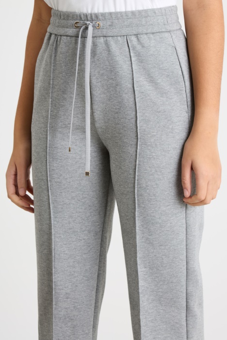 Pantalón jogger de punto doble