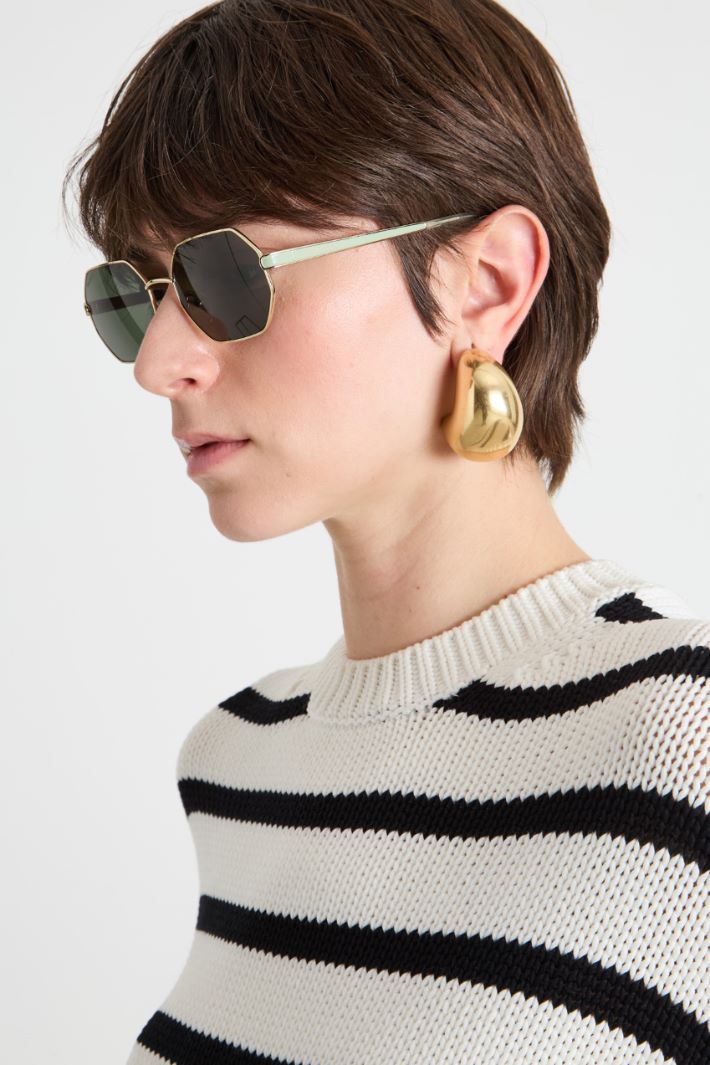 Occhiali geometrici in metallo Intrend - 3