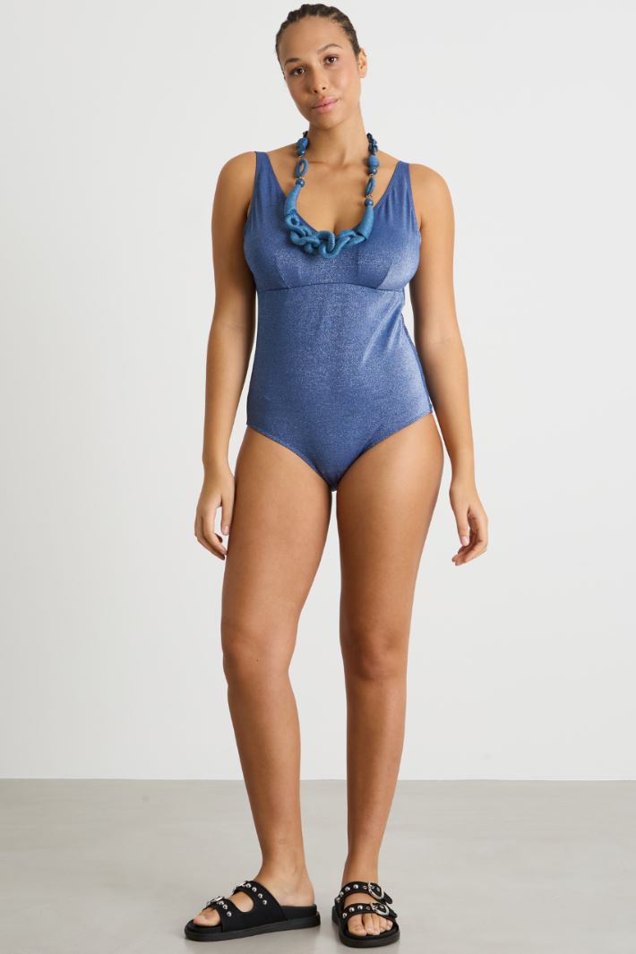 Laminated jersey swimsuit Intrend