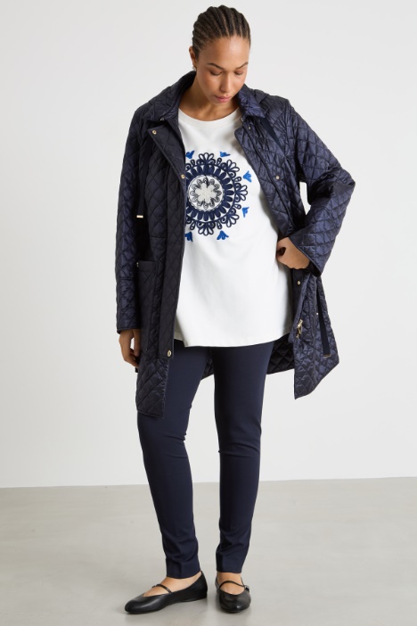 Embroidered jersey sweatshirt Intrend