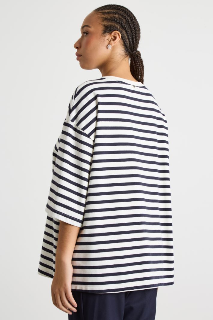 Embroidered jersey sweatshirt Intrend - 4