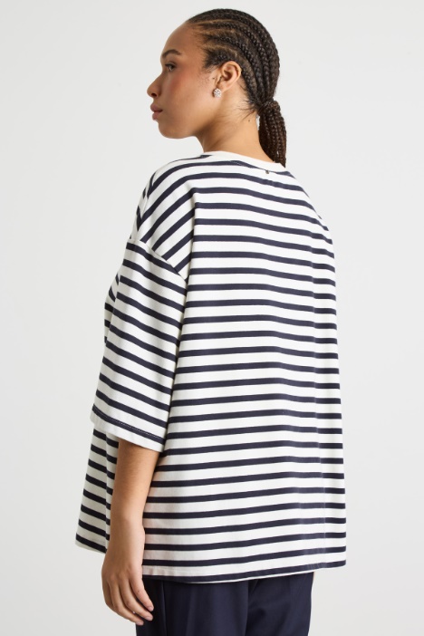 Felpa in jersey con ricami