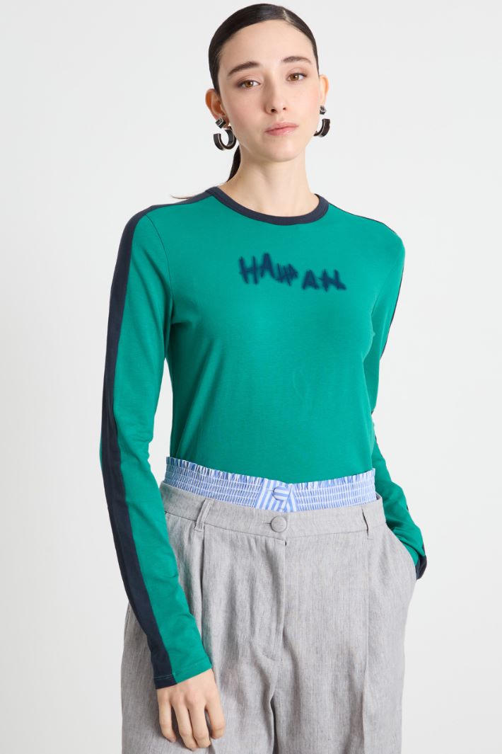 Cropped long-sleeve T-shirt Intrend - 2