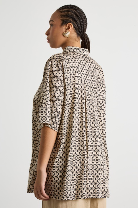 Polo in jersey stampato