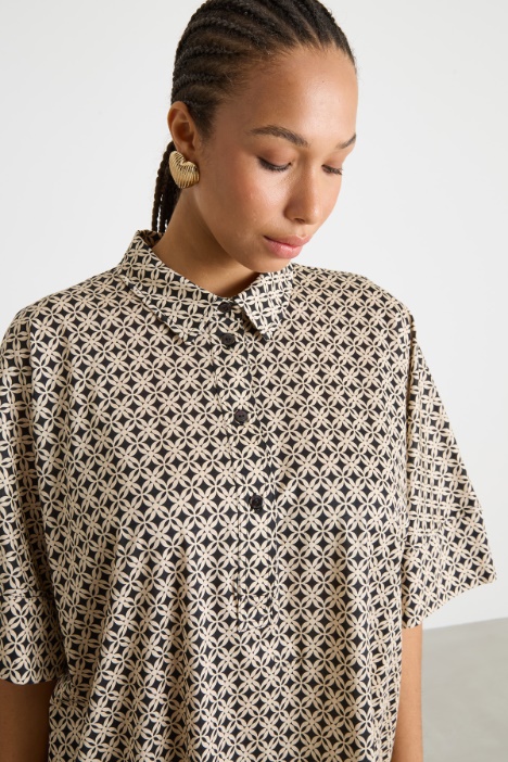 Polo in jersey stampato