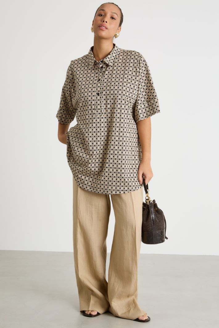 Polo in jersey stampato Intrend