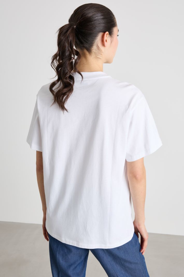 T-shirt con motivo ricamato Intrend - 4