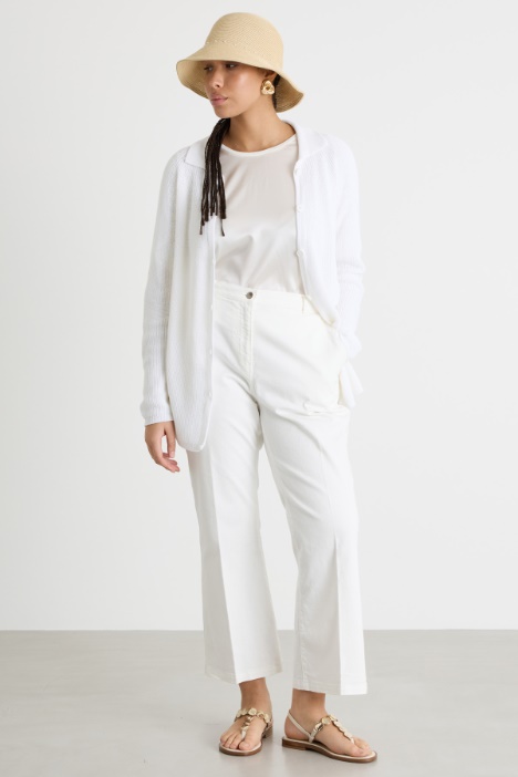 Jersey and satin T-shirt Intrend