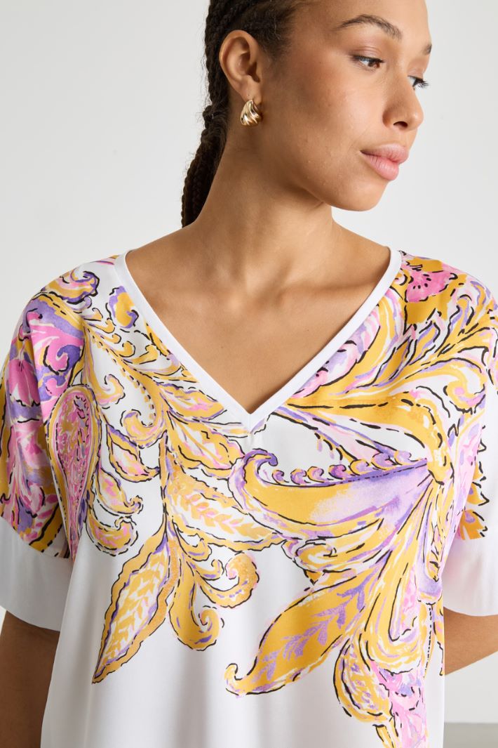 Jersey and twill T-shirt Intrend - 3