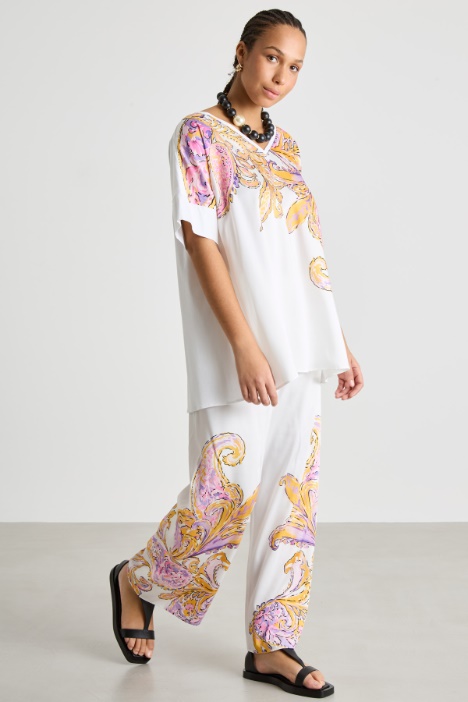 Jersey and twill T-shirt Intrend