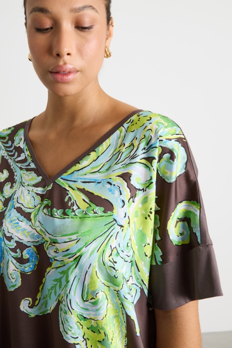 T-shirt in jersey e twill