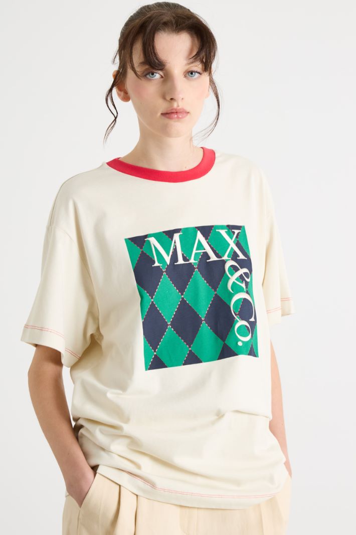 T-shirt with Foiled Details Intrend - 2