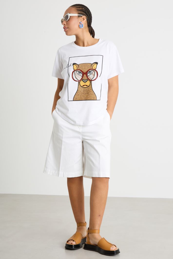 Printed jersey T-shirt Intrend
