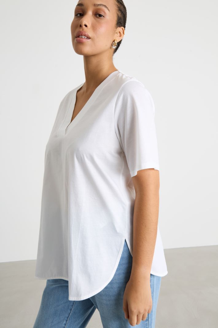 V-neck jersey T-shirt Intrend - 2