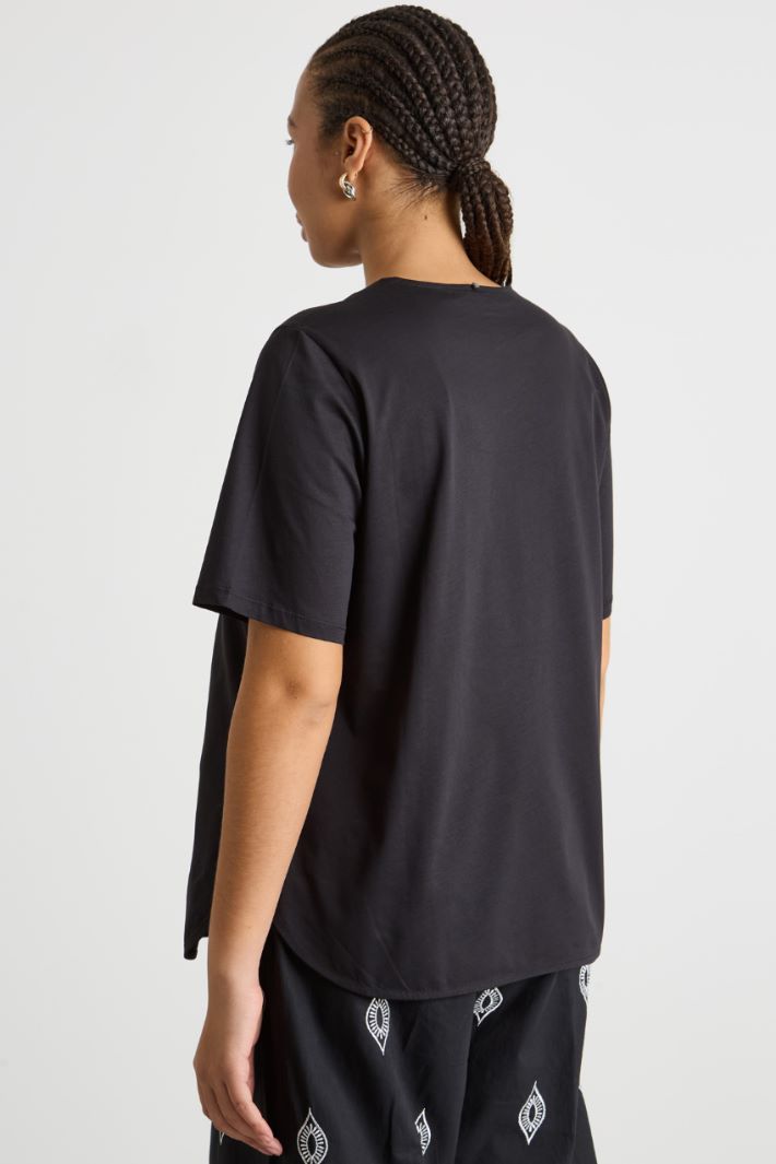 V-neck jersey T-shirt Intrend - 4