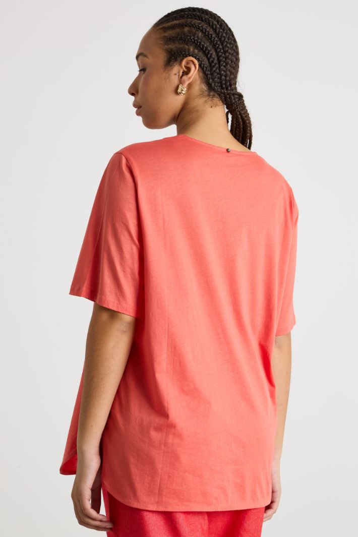 V-neck jersey T-shirt Intrend - 4