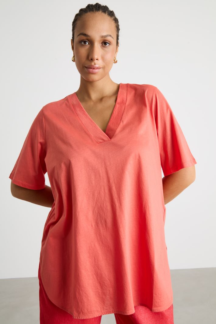 V-neck jersey T-shirt Intrend - 2