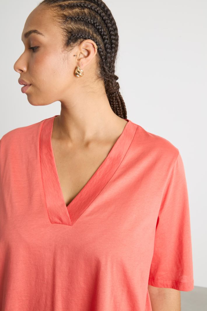 V-neck jersey T-shirt Intrend - 3
