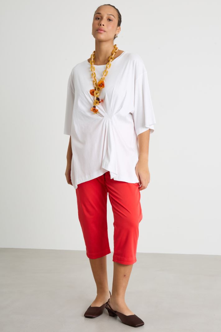 Ruched jersey T-shirt Intrend