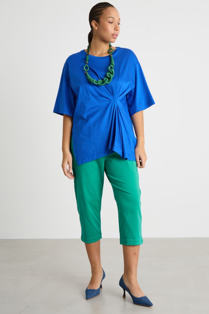 Ruched jersey T-shirt Intrend