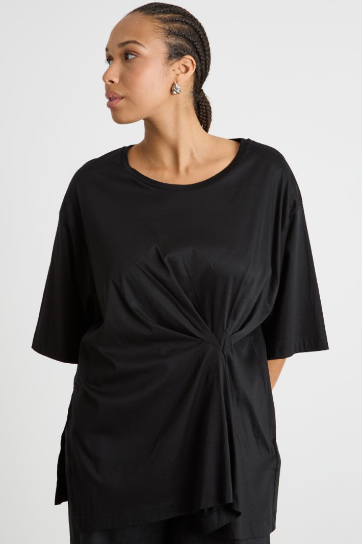 Ruched jersey T-shirt Intrend - 2