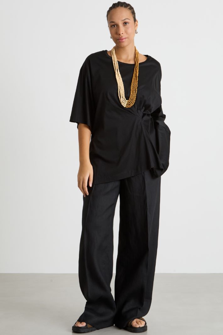 Ruched jersey T-shirt Intrend