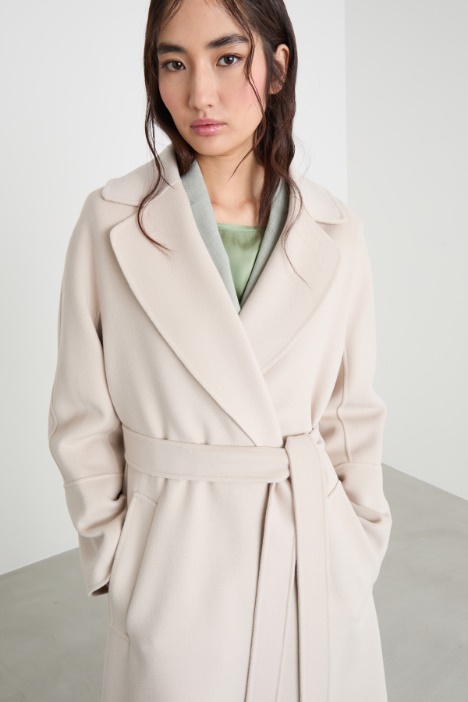 Cappotto lungo a vestaglia