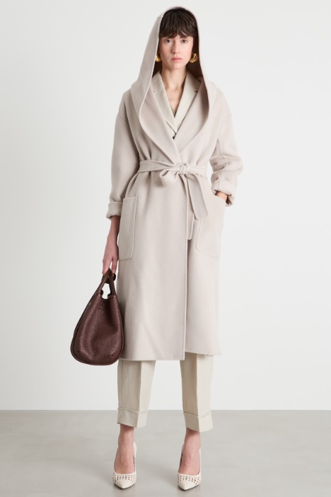 Hooded robe coat Intrend
