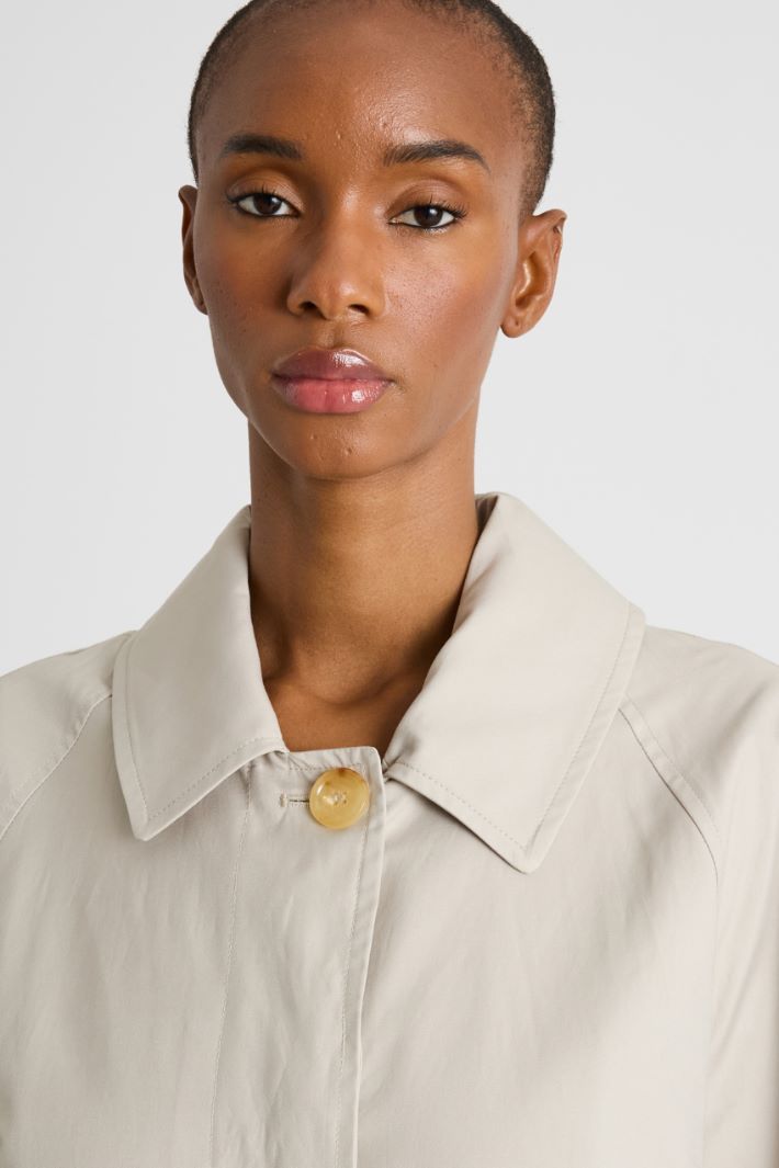 Trench monopetto in twill antigoccia Intrend - 3