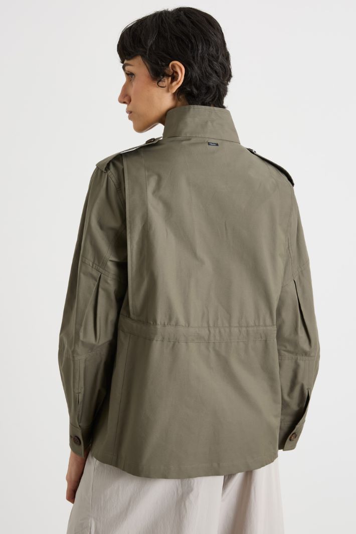 Water-repellent twill safari jacket Intrend - 4