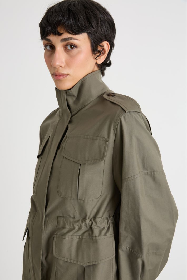 Water-repellent twill safari jacket Intrend - 3