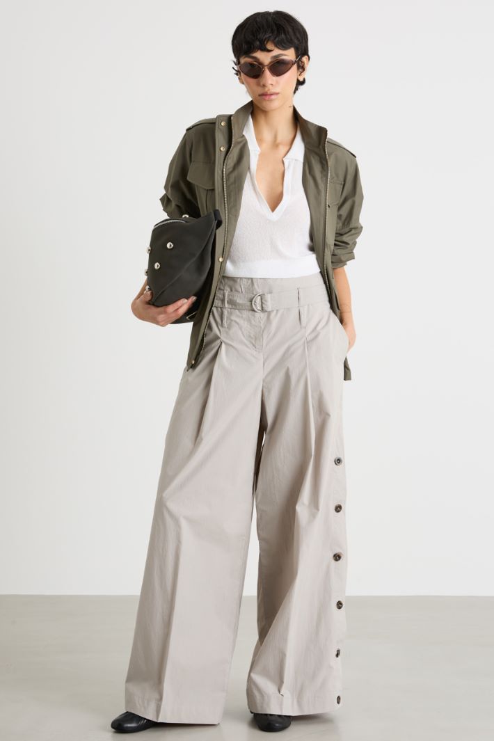 Water-repellent twill safari jacket Intrend