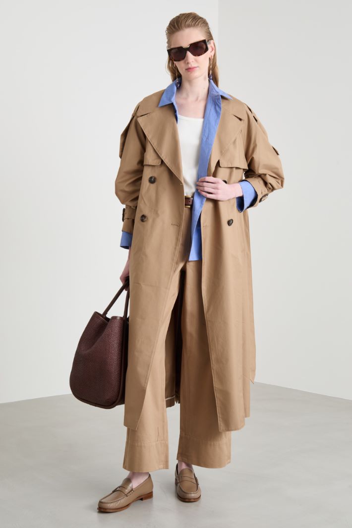 Double-breasted trench coat Intrend