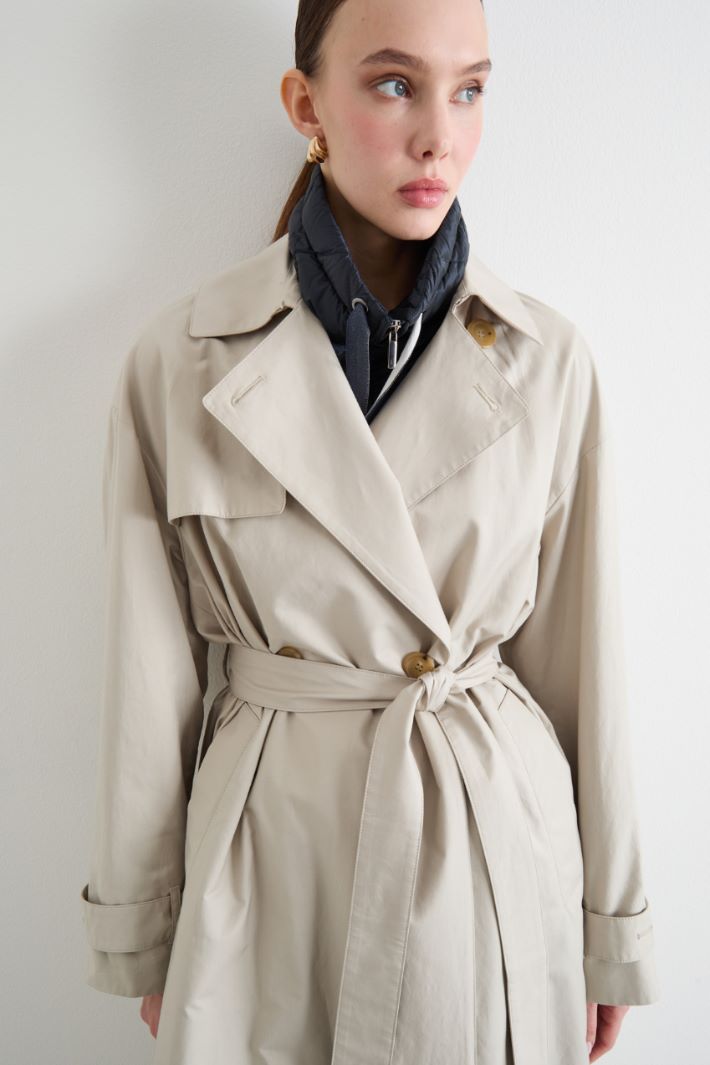 Water-Repellent Twill Trench Coat Intrend - 3