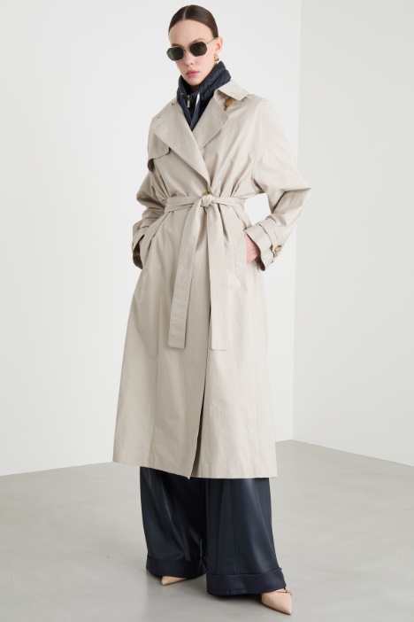 Water-Repellent Twill Trench Coat Intrend