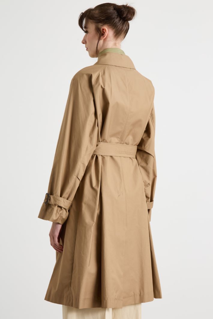Showerproof Double-Breasted Midi Trench Coat in Twill Intrend - 4