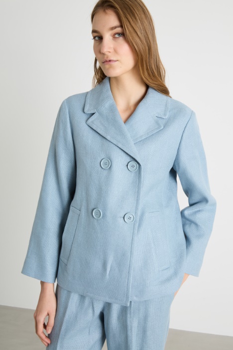 Double-Breasted Caban Jacket Intrend